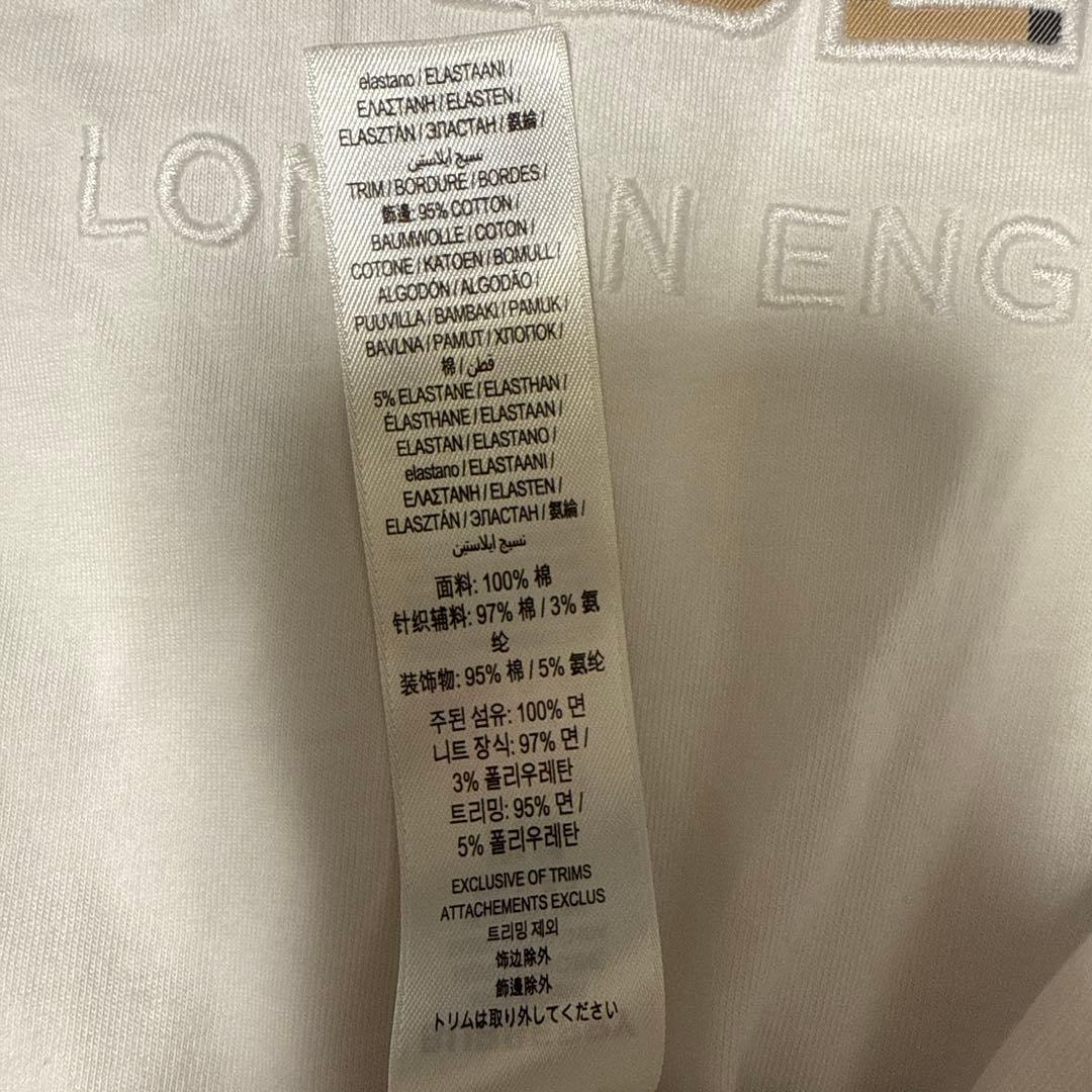 BURBERRY ホワイト Tシャツ 14Y/164cm 未使用に近い