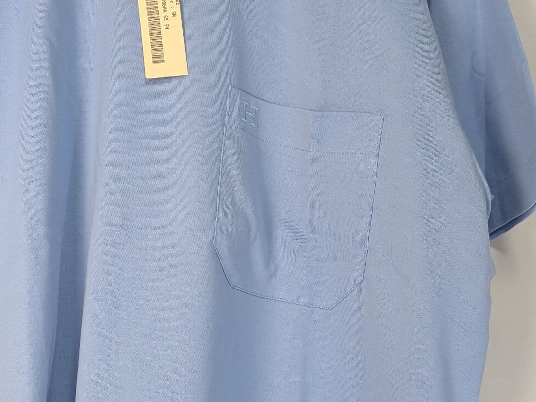 M379 HERMES　半袖　カットソー　ライトブルー　正規品　タグ付き