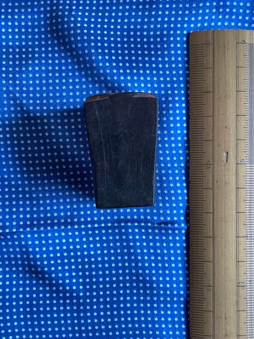 中国　骨董　牛骨印25mm丸印