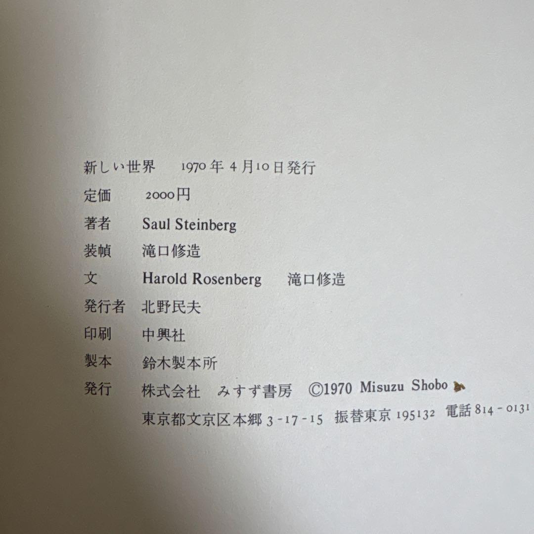 スタインバーグ　新しい世界　みすず書房