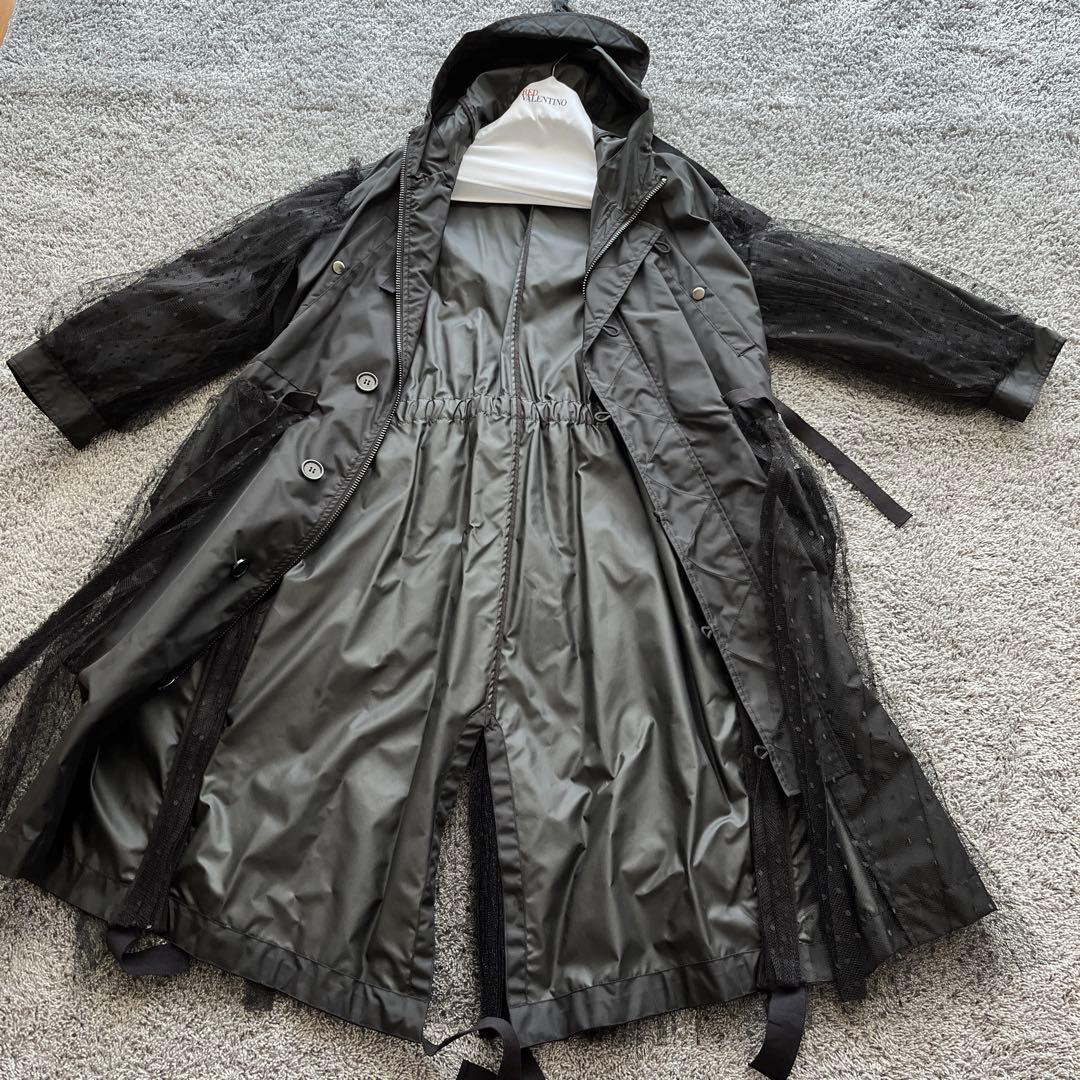 新品 RED VALENTINO レース モッズコート 2021コレクション 黒