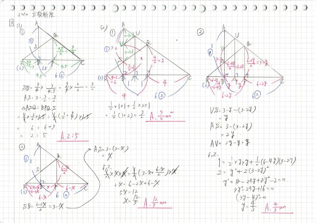 塾講師オリジナル数学解説 立教新座2008-25高校入試