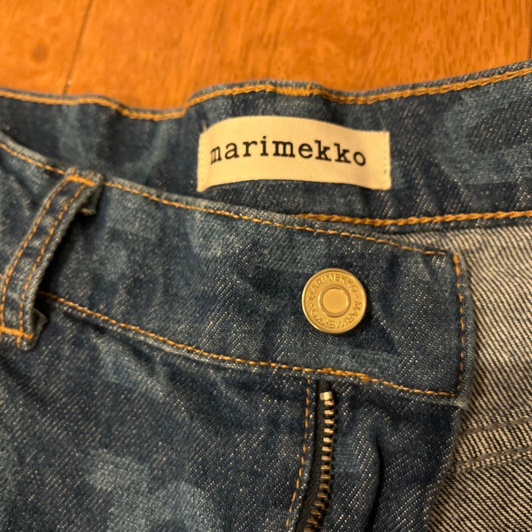 marimekko maridenim ロゴデザイン デニムパンツ サイズ29