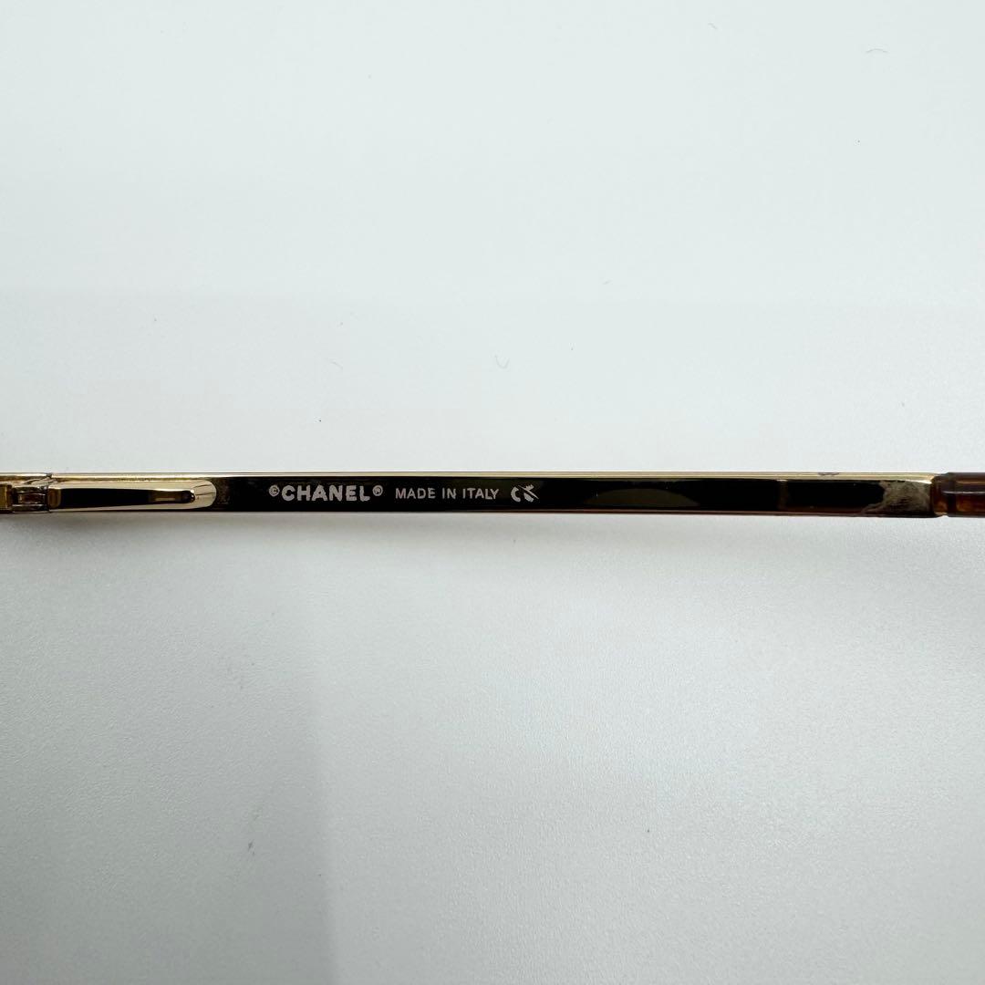 CHANEL シャネル サングラス ゴールド ココマーク ブラウン