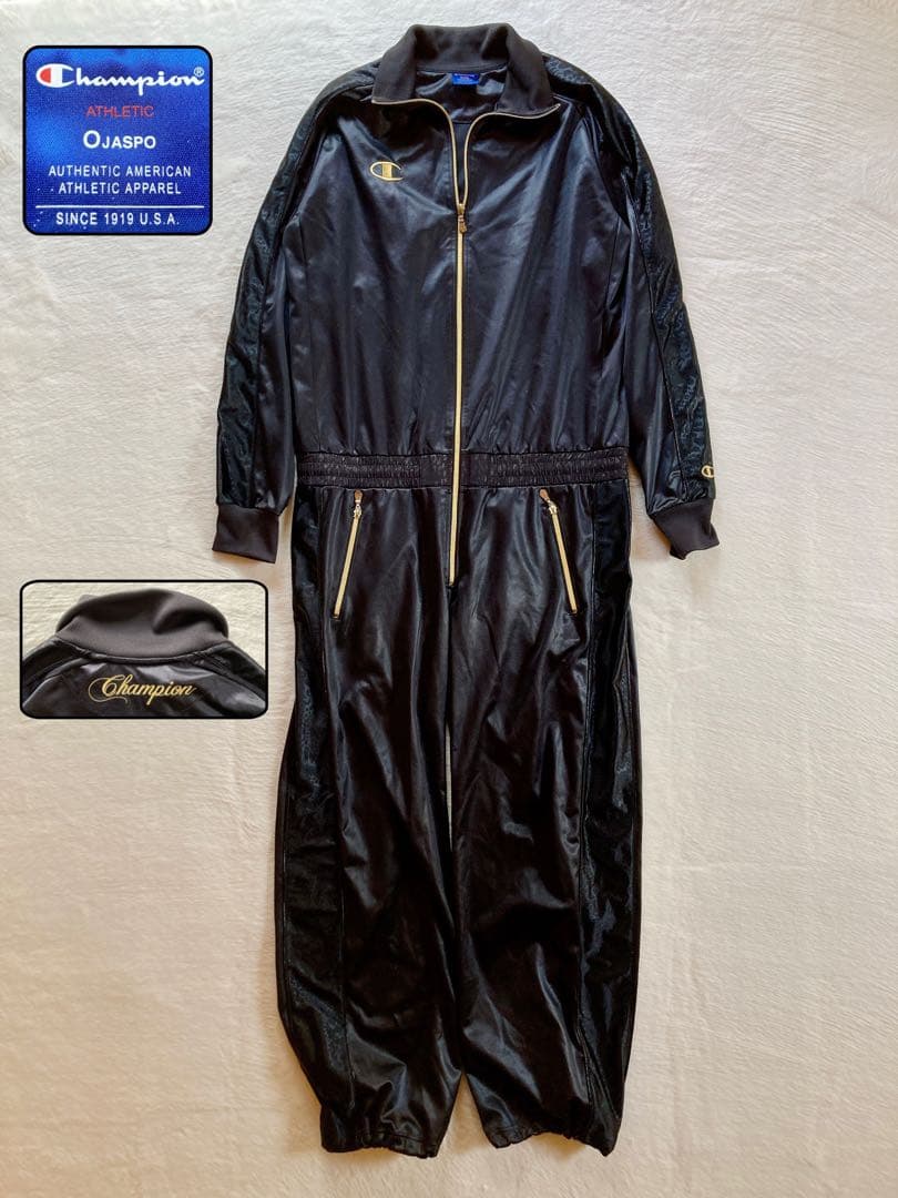 Champion オールインワン　つなぎ　豹柄　ジャンプスーツ　ジャージ