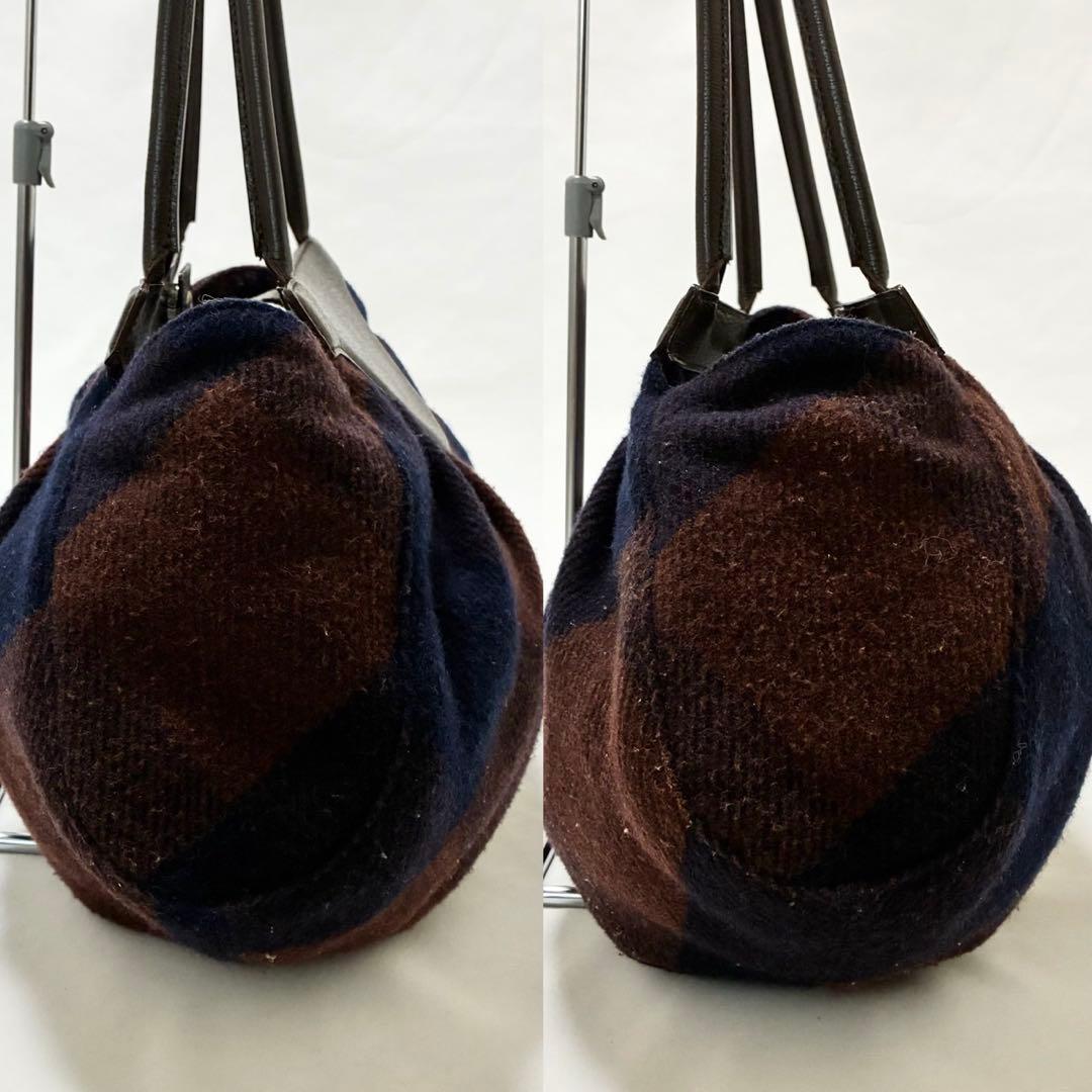【美品】ヴィヴィアンウエストウッド ブランケットチェック ハンドバッグ 手提げ