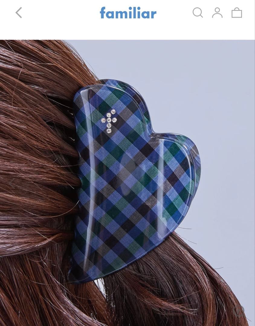 完売！【新品未使用】ヘアクリップ　ファミリアfamiliar