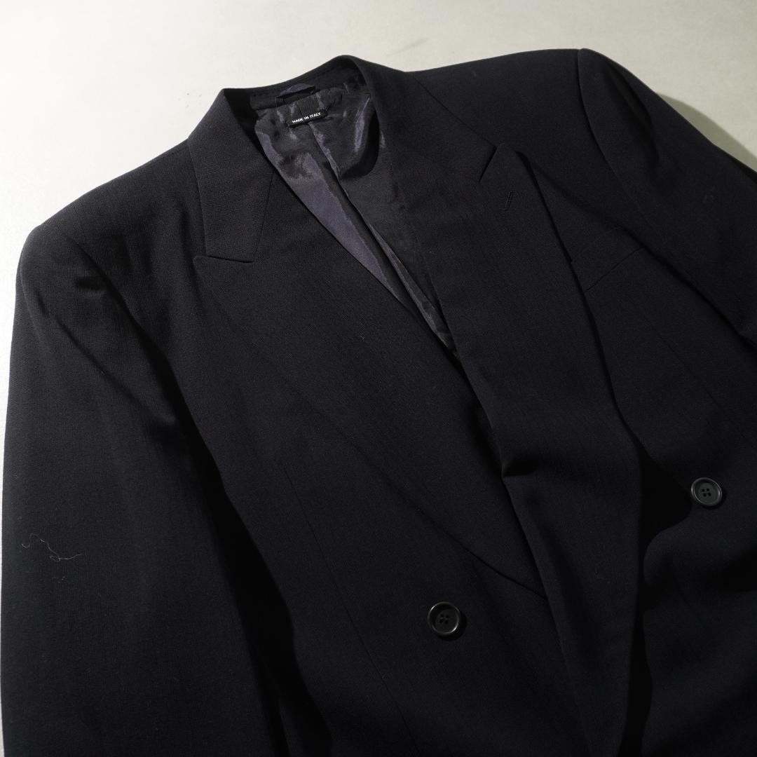 GIORGIO ARMANI ダブルセットアップスーツ 濃紺/UW347