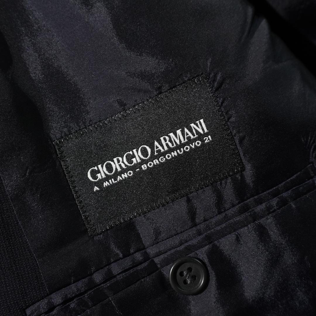 GIORGIO ARMANI ダブルセットアップスーツ 濃紺/UW347