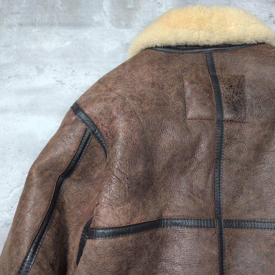 【90s_vintage】B-3リアルレザーMoutonFlightJacket