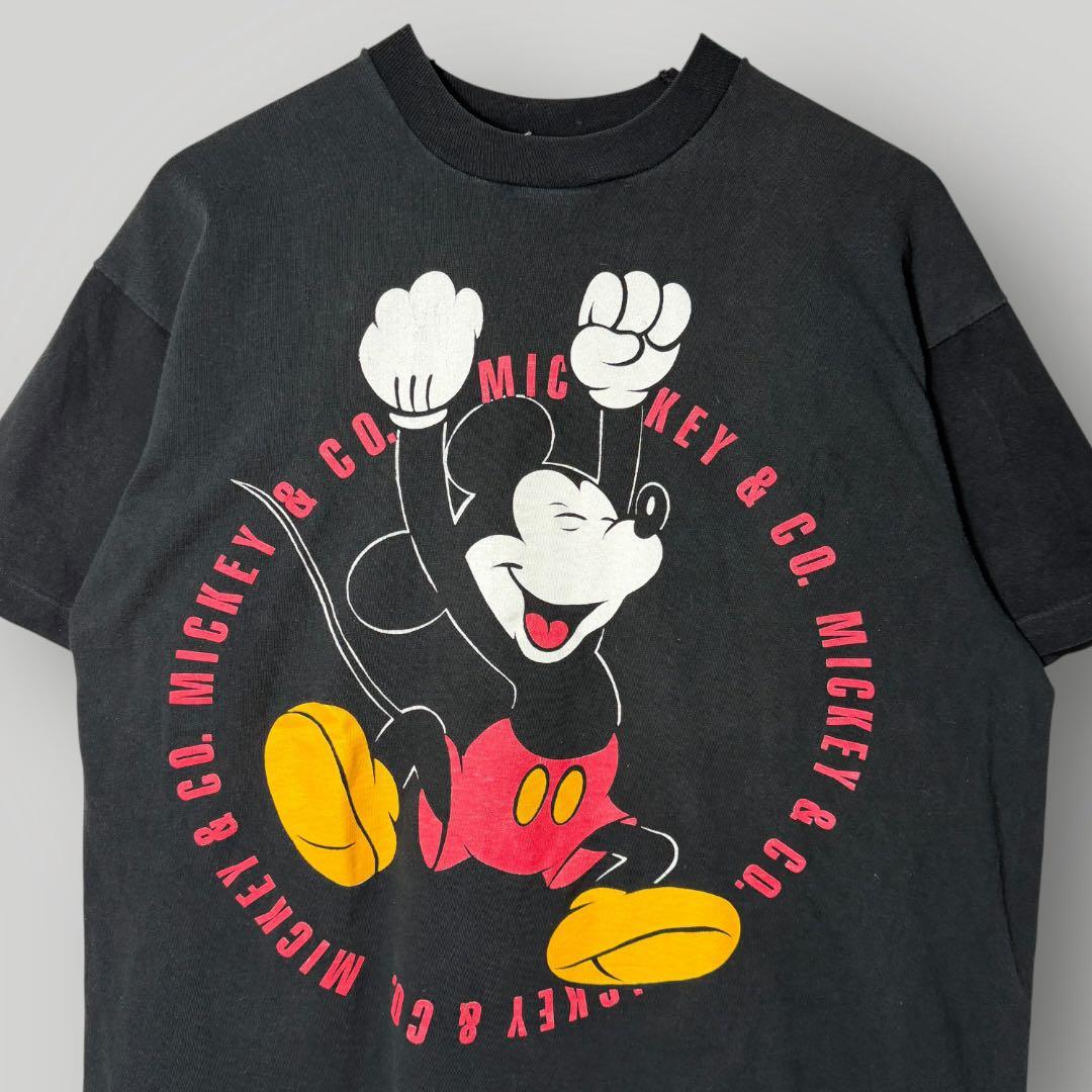 90s 初期Disney Mickey & Co ミッキー ヴィンテージTシャツ