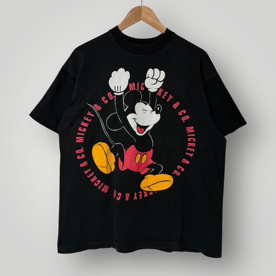 90s 初期Disney Mickey & Co ミッキー ヴィンテージTシャツ
