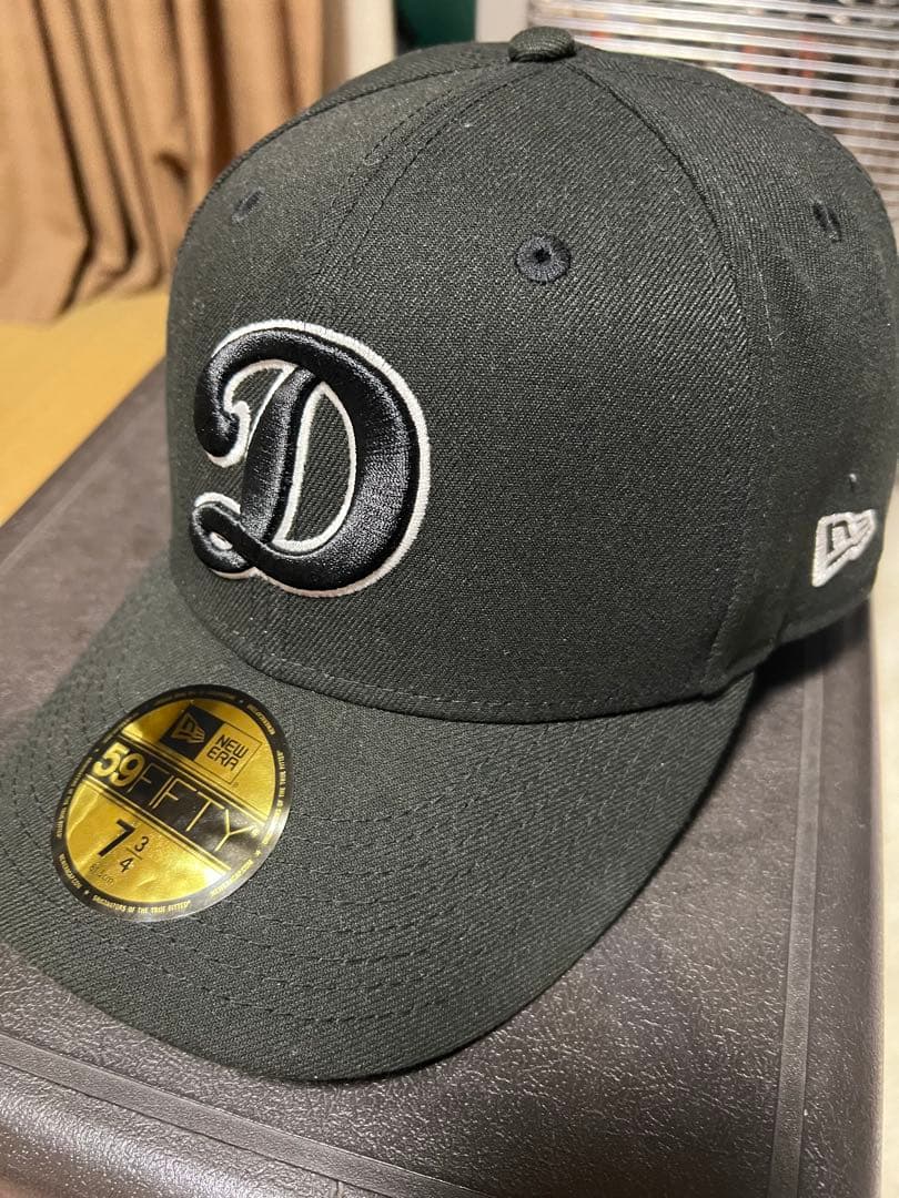 New Era 59FIFTY ブラックキャップ 7 3/4(61.5cm)