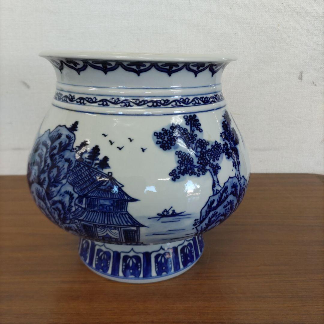 景徳鎮　花瓶　D107