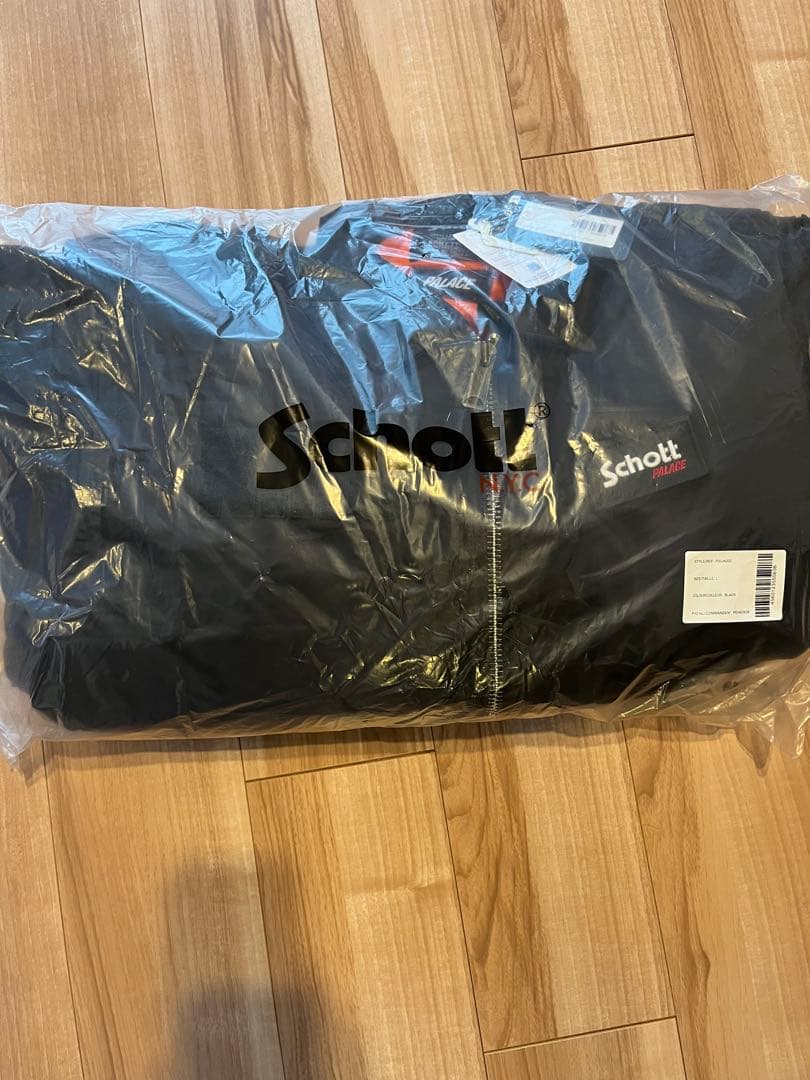 PALACE SCHOTT CWU 90'S FIT BOMBER 黒　L