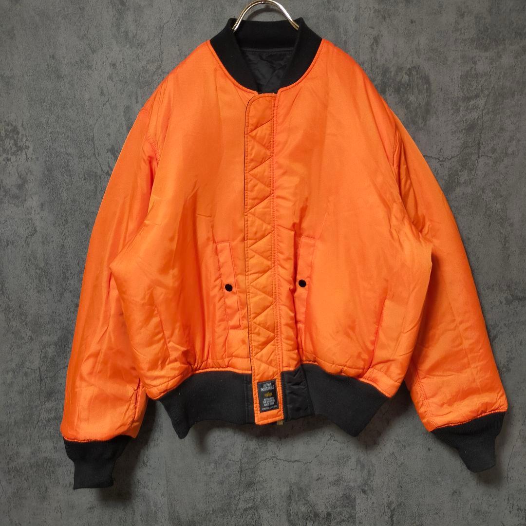 【美品】(XL) アルファ MA-1 フライトジャケット ブラッドチット