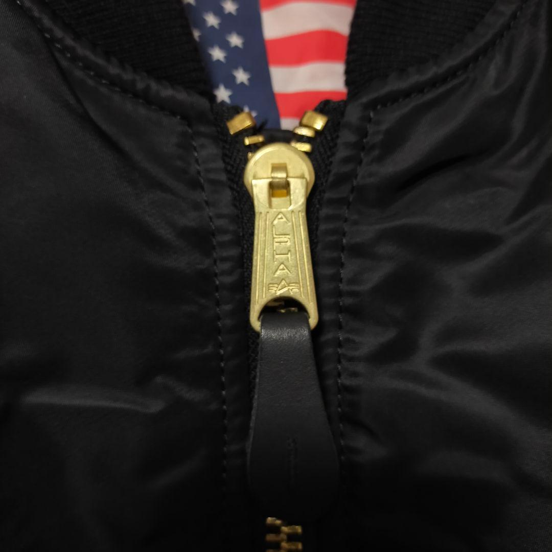 【美品】(XL) アルファ MA-1 フライトジャケット ブラッドチット