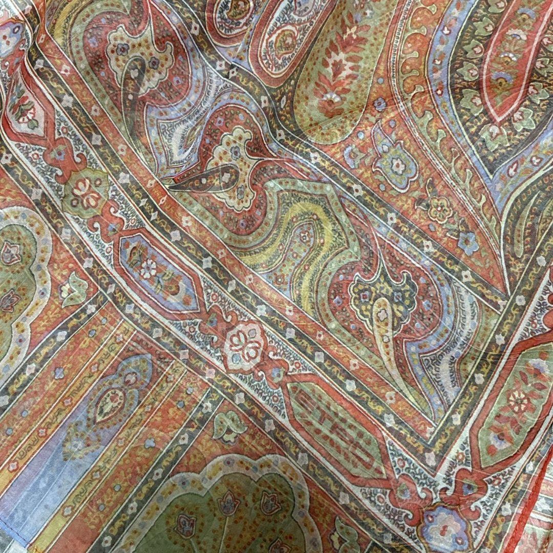 新品・未使用品★ETRO エトロ シルク100% 大判ストール スカーフ