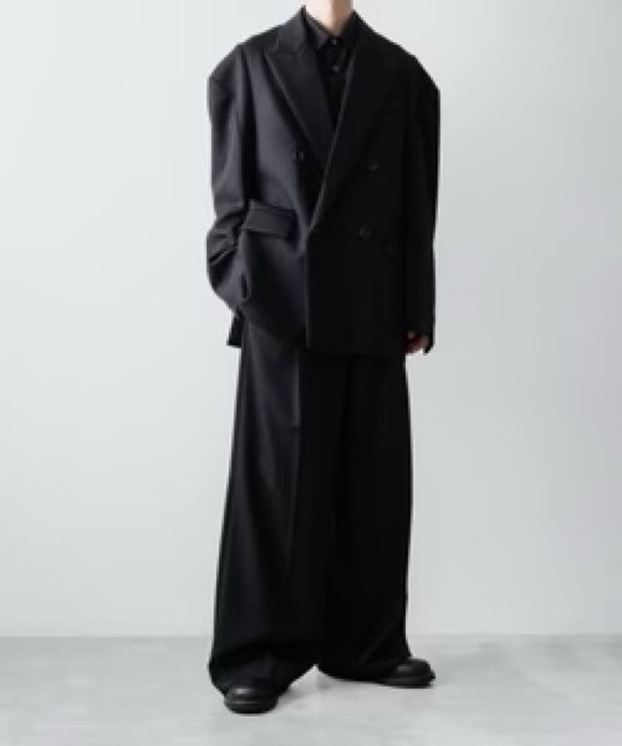 steinDeformedShoulderDoubleBreastedジャケット