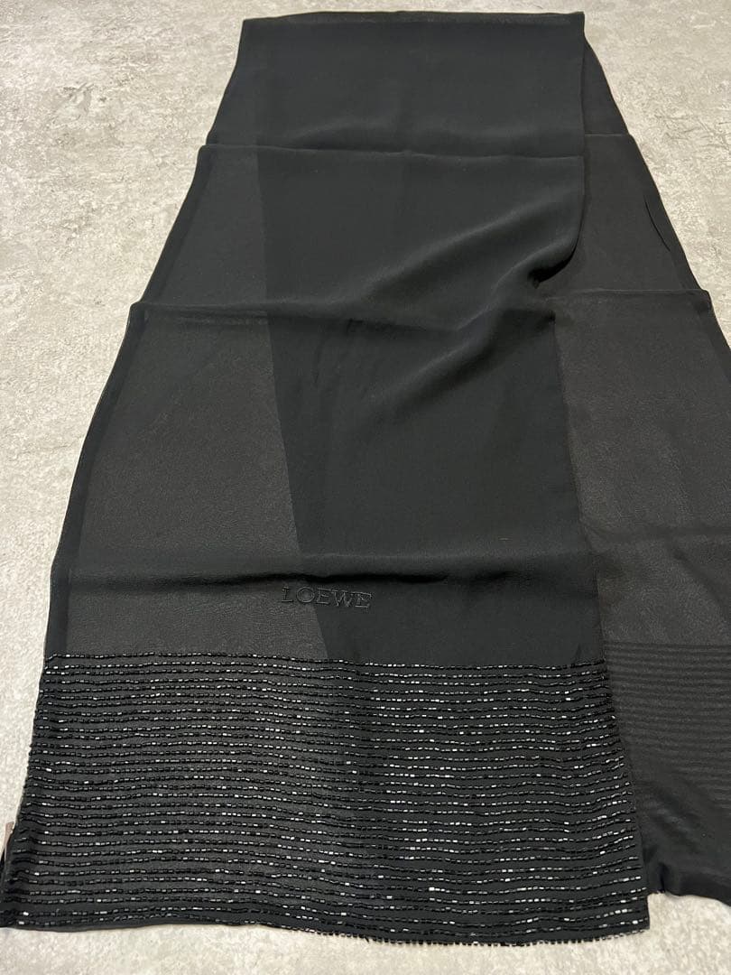 ロエベ ストール LOEWE 黒