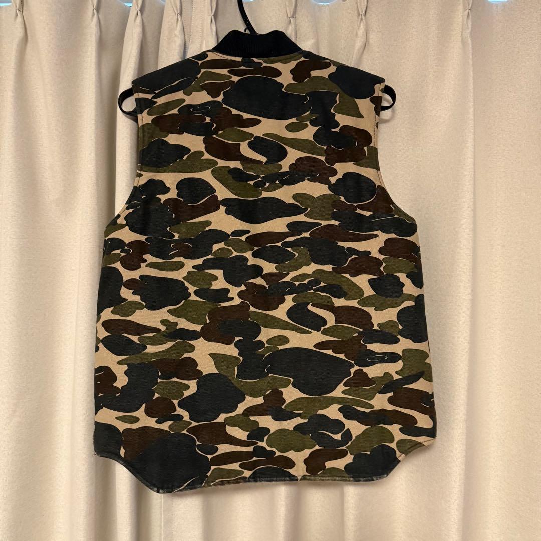 カーハート　carhartt ダックベスト　カモ柄