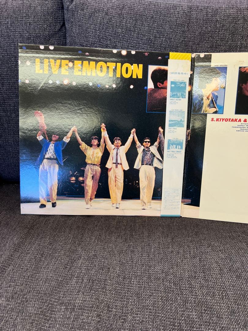 杉山清貴&オメガトライブ LIVE EMOTION 帯付　レコード1986年