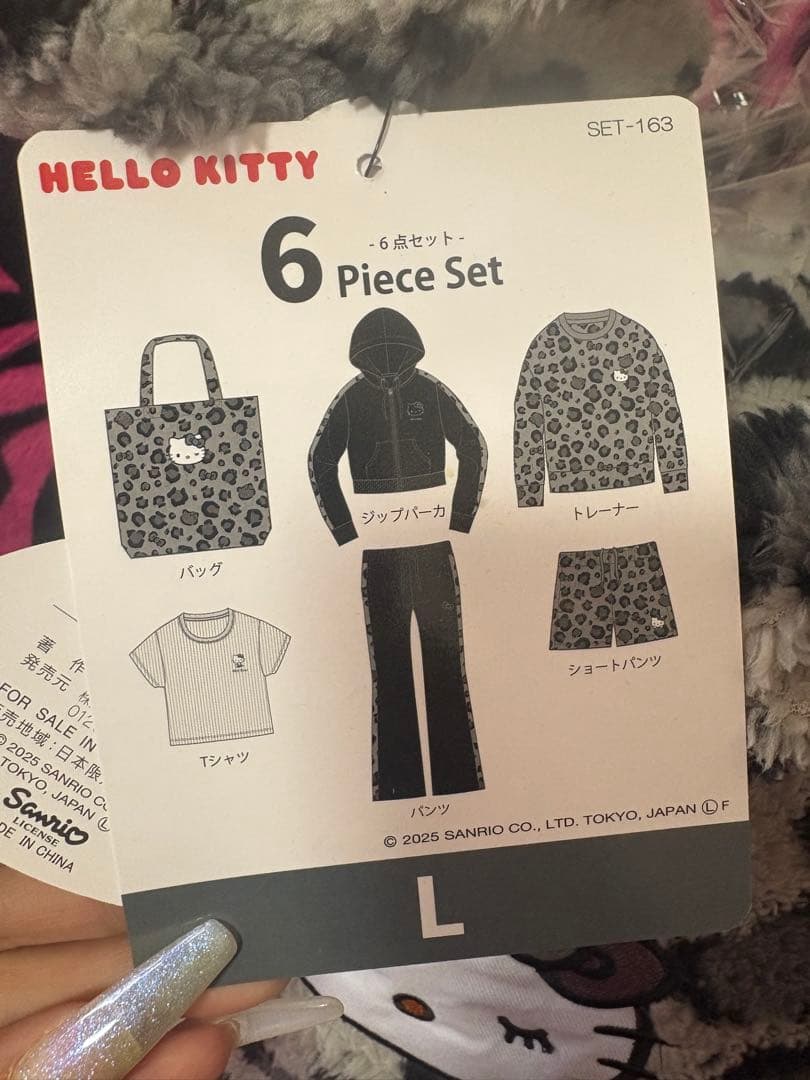 Hello Kitty ヒョウ柄 6点セット Lサイズ