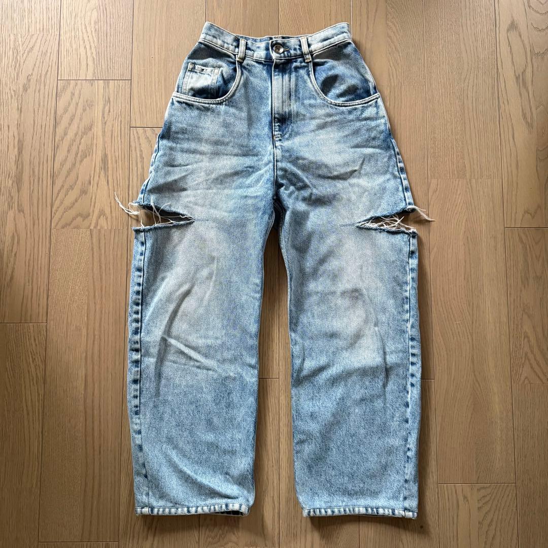 サイズ36 maison margiela カットアウトデニム