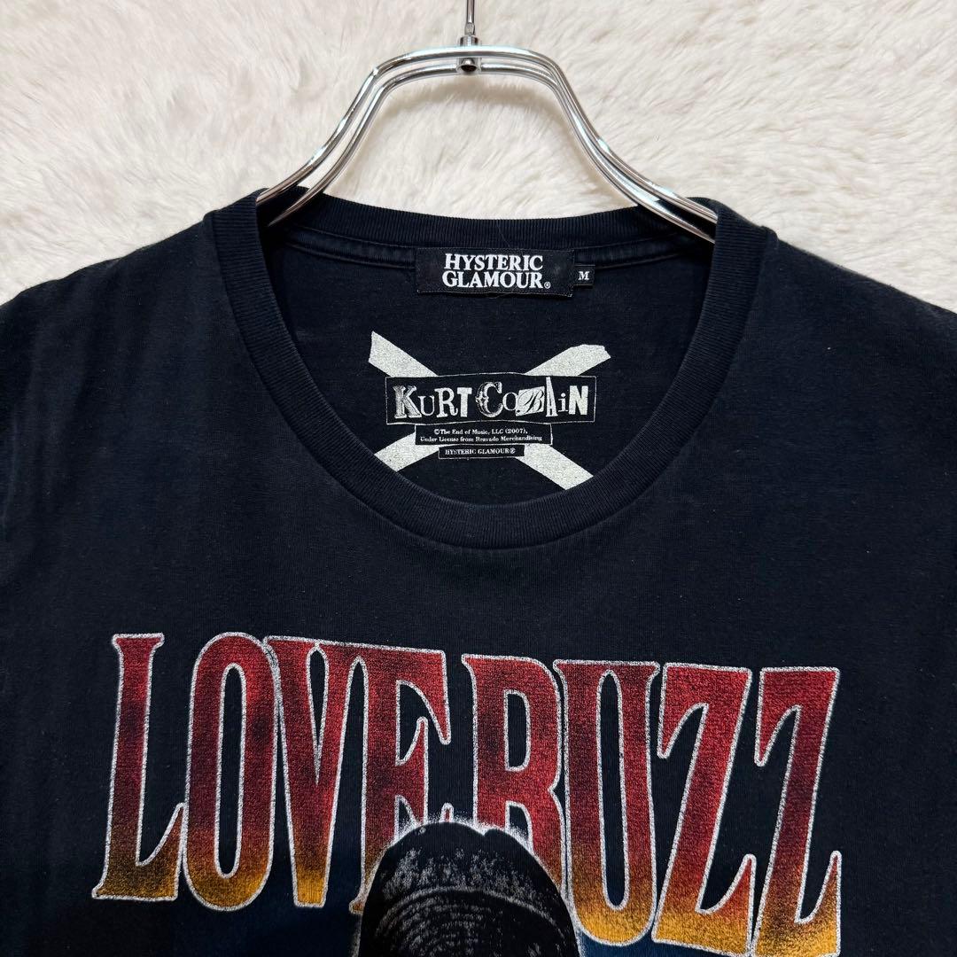 ヒステリックグラマー カートコバーン Tシャツ 両面プリント M ブラック
