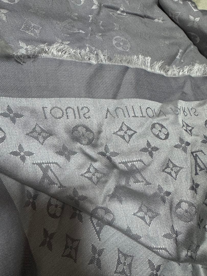 LOUIS VUITTON ショール グレー