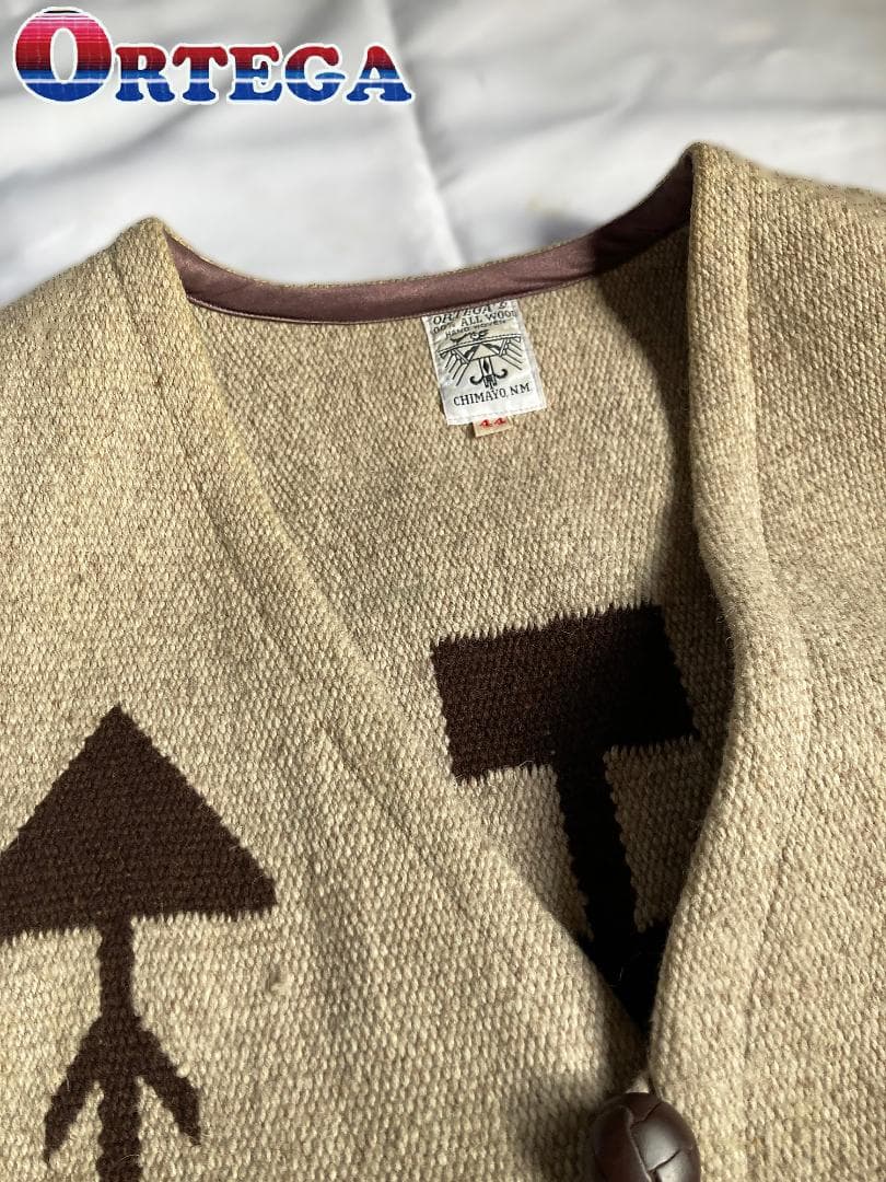 m*m様 オルテガ ORTEGA'S チマヨ ベスト 希少 レア グレー スクエ