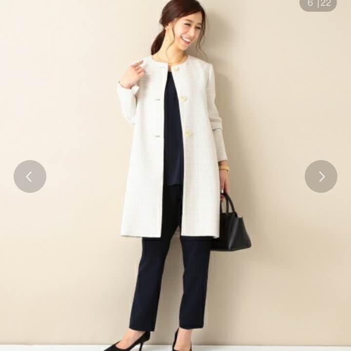 BEAMS LIGHTS Women’s ラメツイード ノーカラーコート