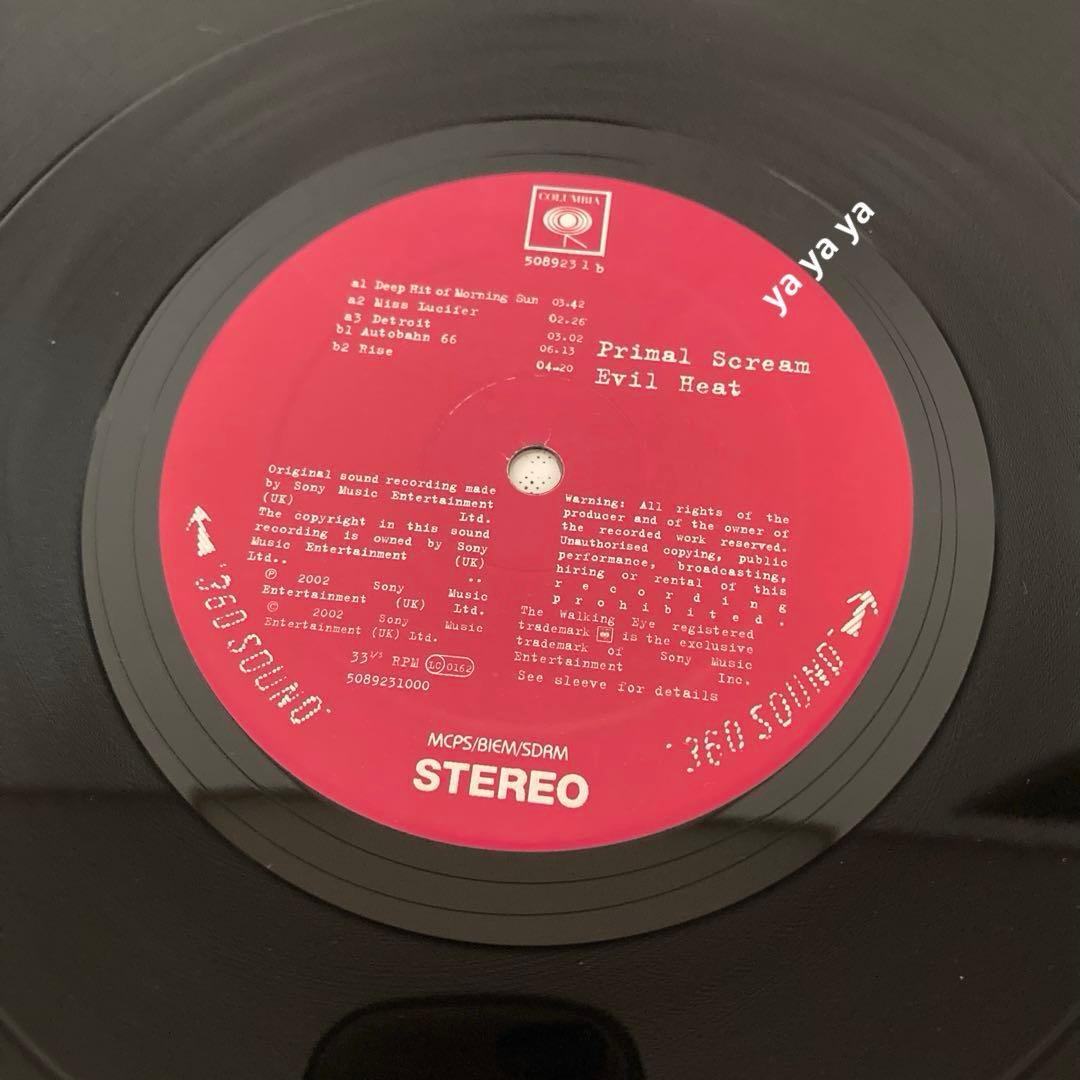 【匿名配送】Primal Scream Evil Heat 2LP レコード