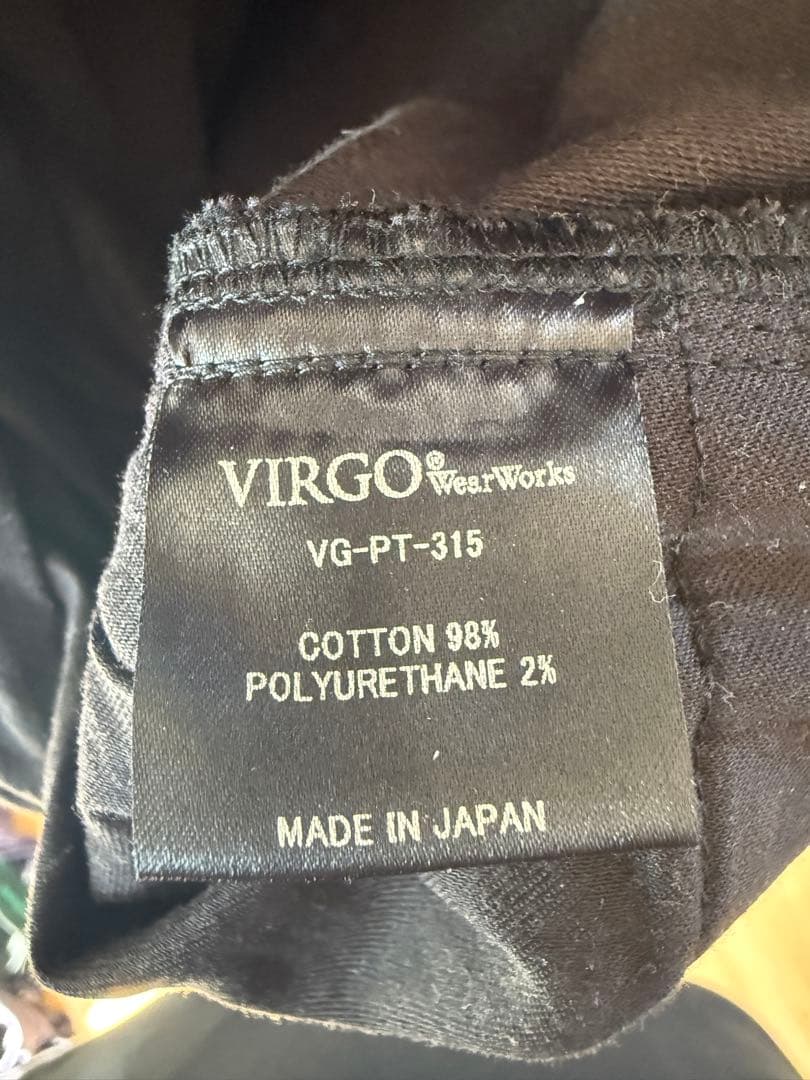 VIRGO スリムフィット　ジッパーポケット付き
