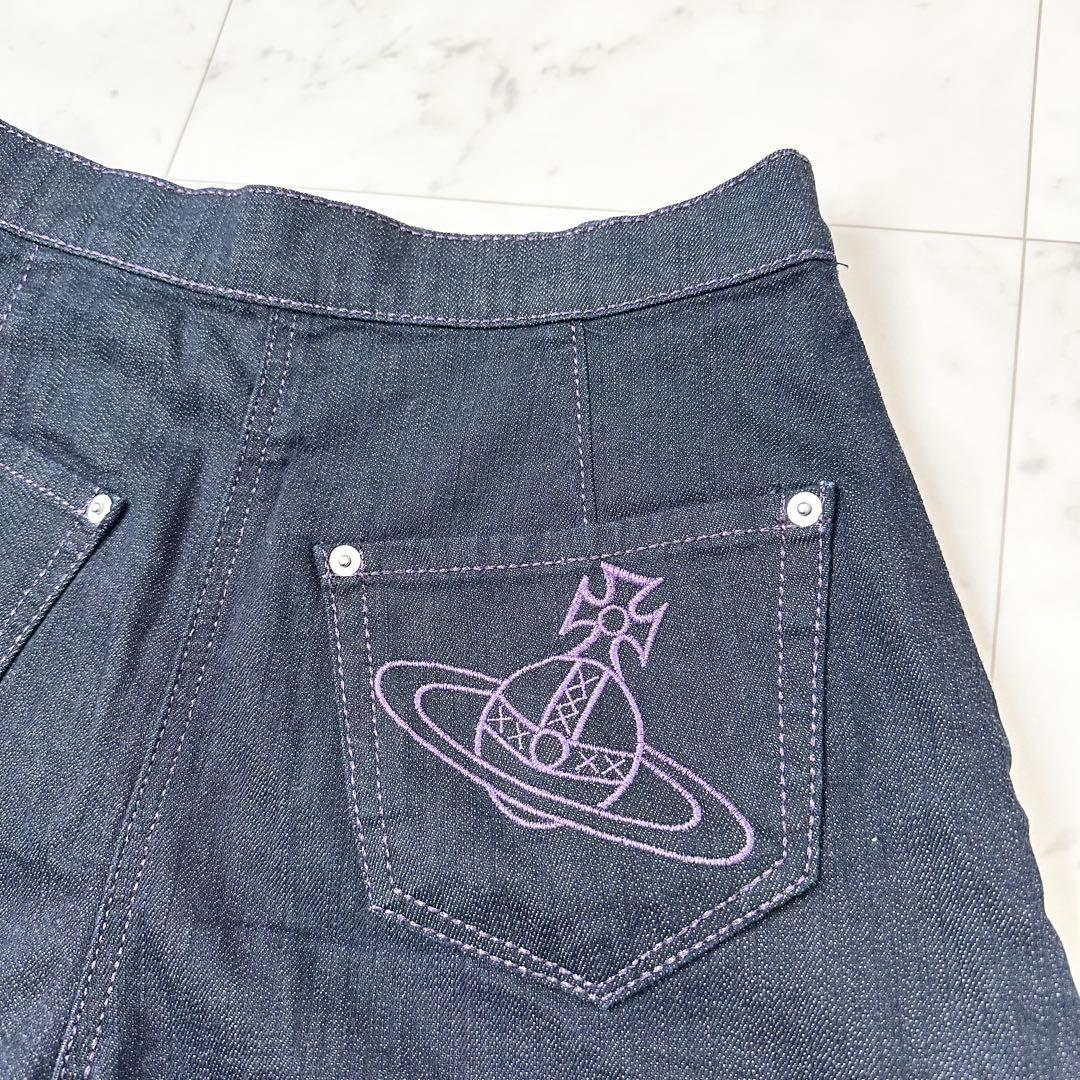 極美品❤️ヴィヴィアンウエストウッド　キュロット　デニム　オーブ　L