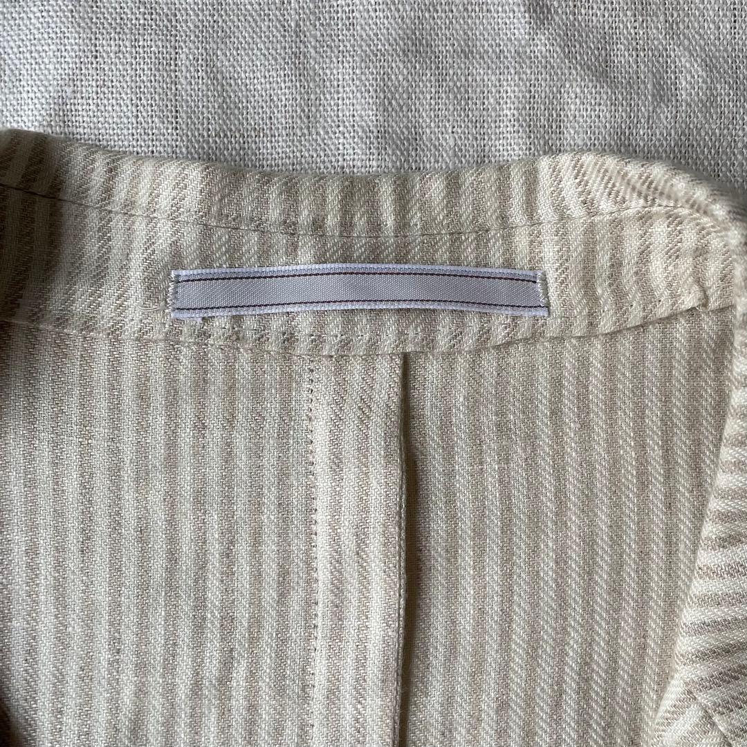 エルメネジルドゼニア zegna ストライプ リネン テーラードジャケット