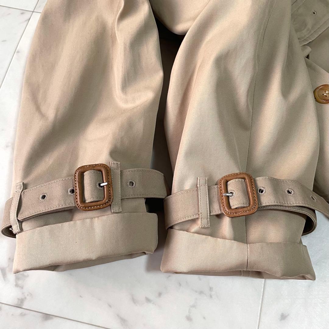 極美品✨バーバリー ロングトレンチコート ノバチェック ハニーベージュ 11