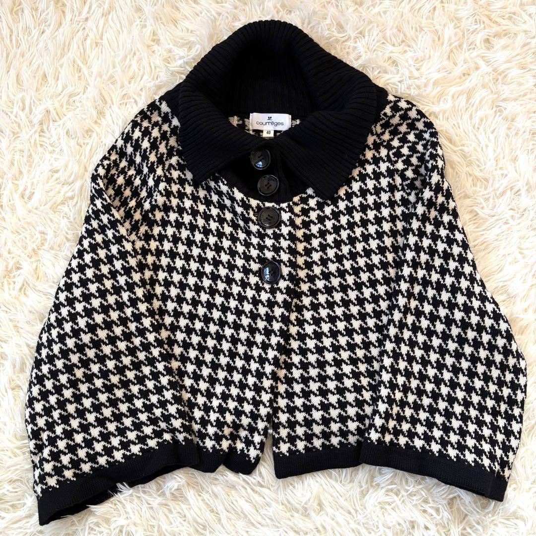 クレージュ セットアップ　ワンピース　ジャケット　千鳥格子　黒