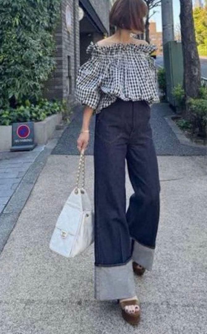 Cygne　シーニュ　ロールアップデニム　Mサイズ
