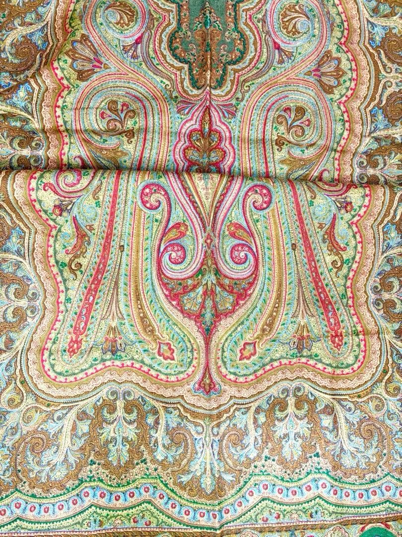 ETRO ペイズリー柄ストール 148cm x 66cm