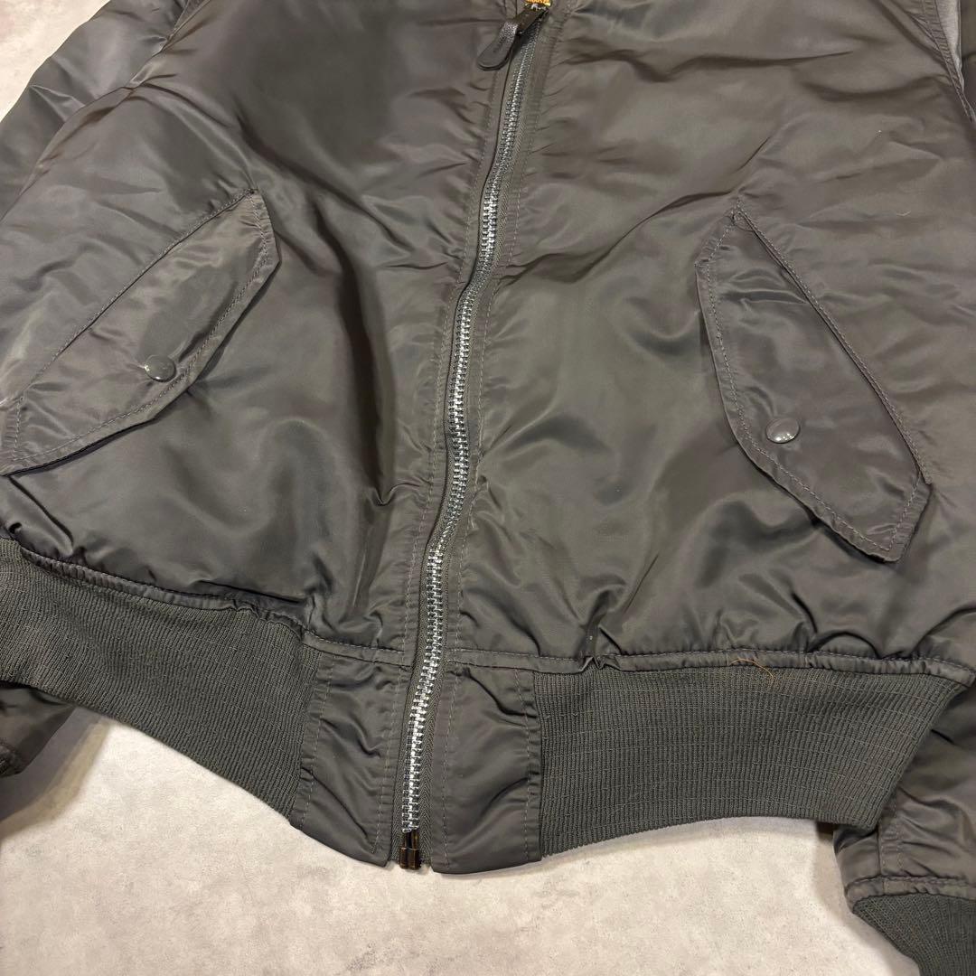 USA製 ALPHA アルファ MA-1 flight jacket L