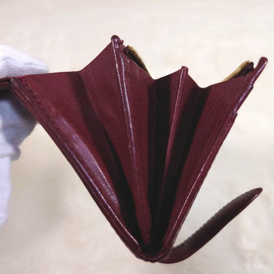 SOMES SADDLE アベリネーゼ 二つ折り財布 ボルドー 赤系