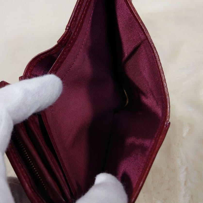 SOMES SADDLE アベリネーゼ 二つ折り財布 ボルドー 赤系
