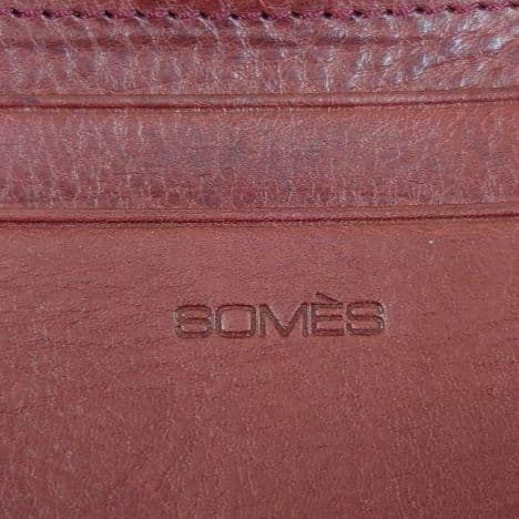 SOMES SADDLE アベリネーゼ 二つ折り財布 ボルドー 赤系