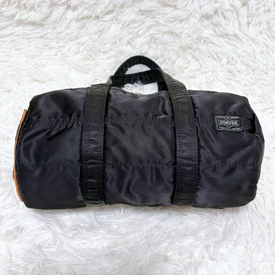 ✨廃盤品✨PORTER ポーター タンカー ミニボストン ドラムバッグ ブラック