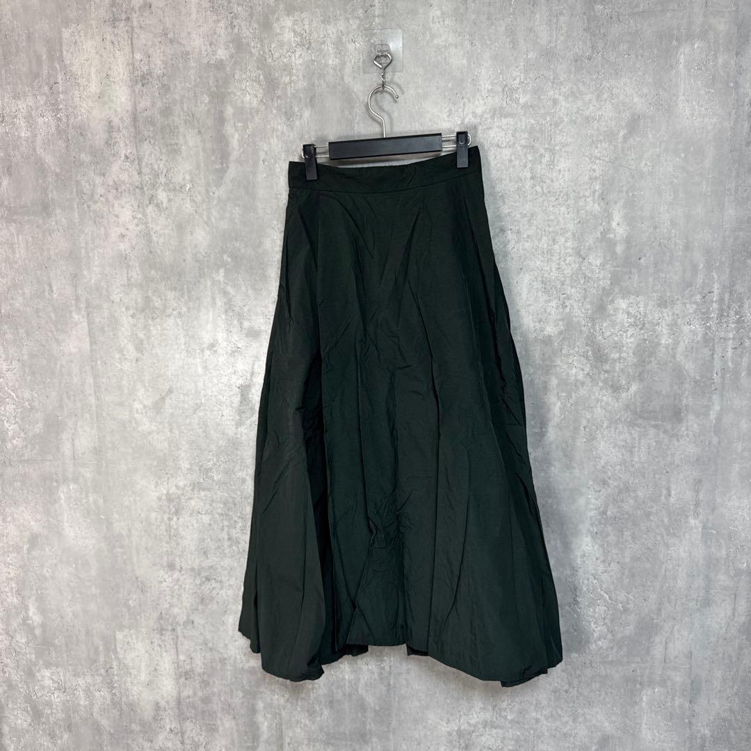 ATON HAND DYE NYLON タックフレアスカート 02