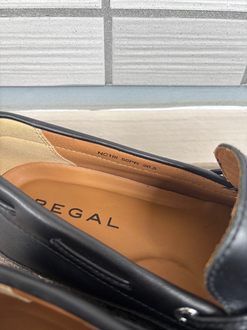 リーガル 革靴 REGAL ブラック モカシン