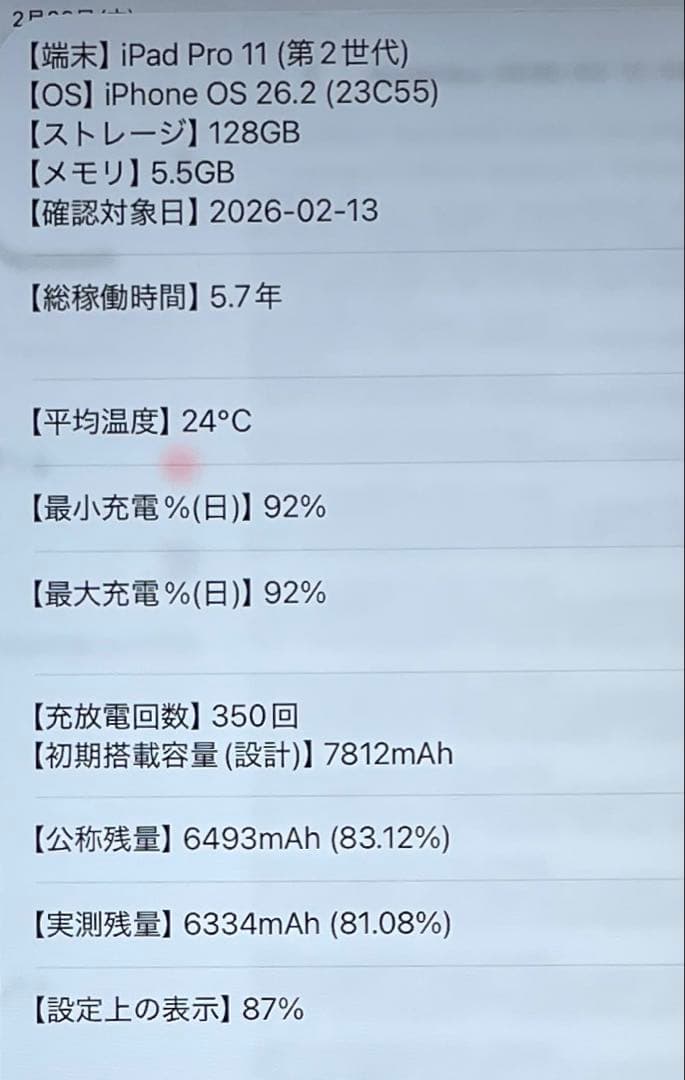 iPad Pro 11インチ　第2世代　シルバー　128GB 美品　#1