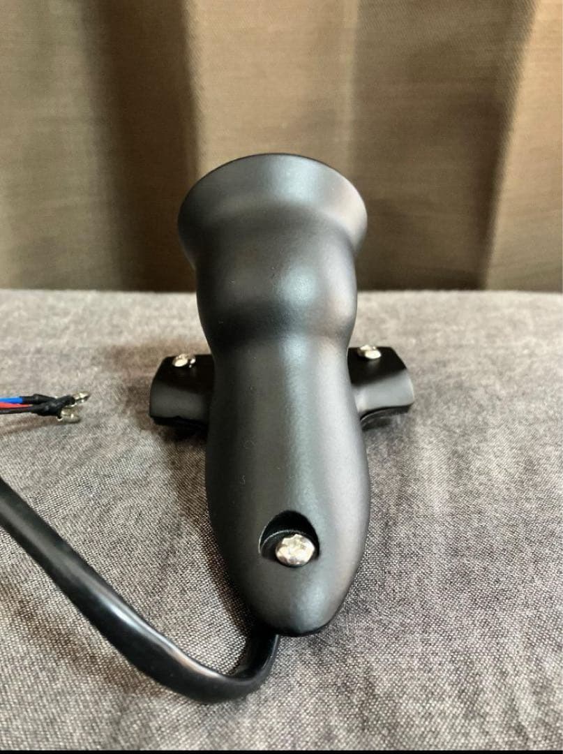 ミニ クロッカーテールライト ブラック 12V LED仕様 ガラスレンズ 復刻