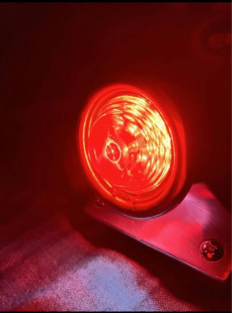 ミニ クロッカーテールライト ブラック 12V LED仕様 ガラスレンズ 復刻